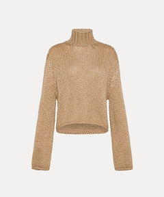 Silk Cashmere Mohair Turtleneck Sweater - The Posh Peacock