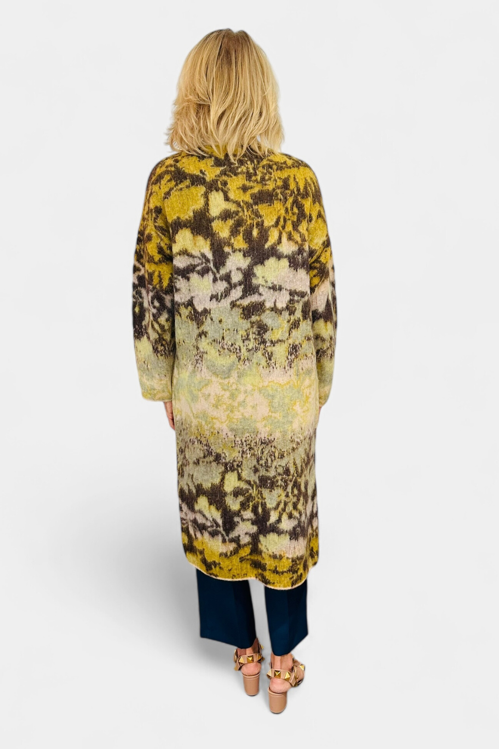 Bloom Mist Mohair Alpaca Jacquard Coat - The Posh Peacock