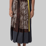 Foulard Scribbles Pleated Skirt - Odeeh