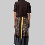 Foulard Scribbles Pleated Skirt - Odeeh