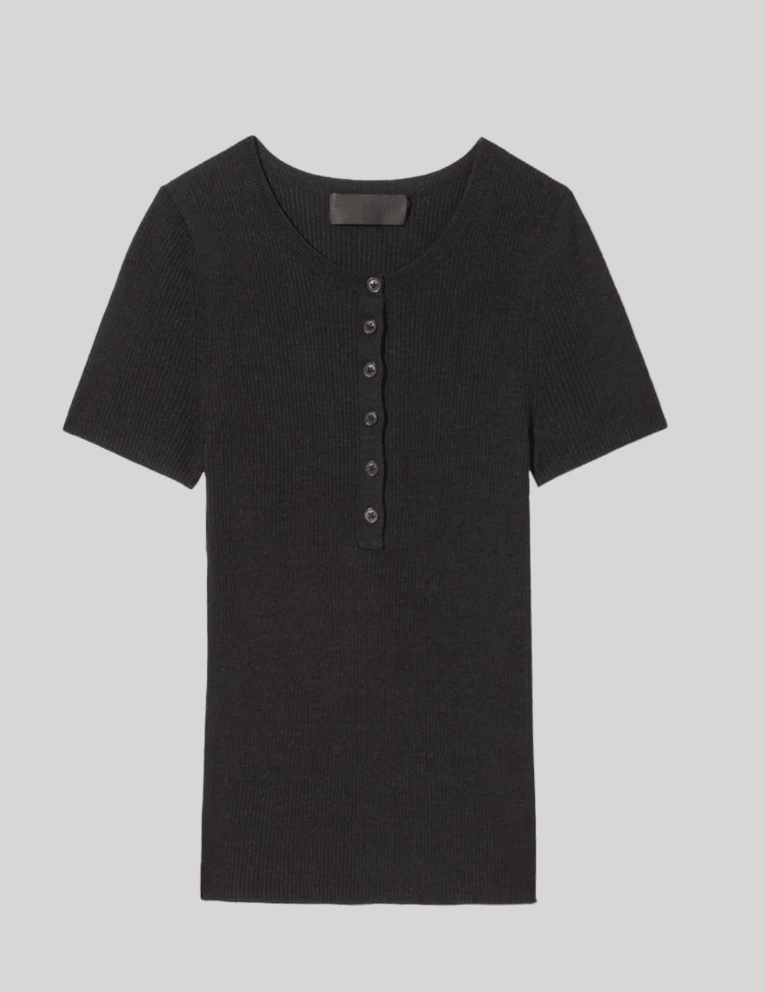 Francene Silk Blend Tee Black - Nili Lotan