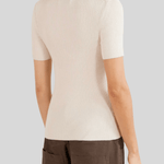 Francene Silk Blend Tee White - Nili Lotan