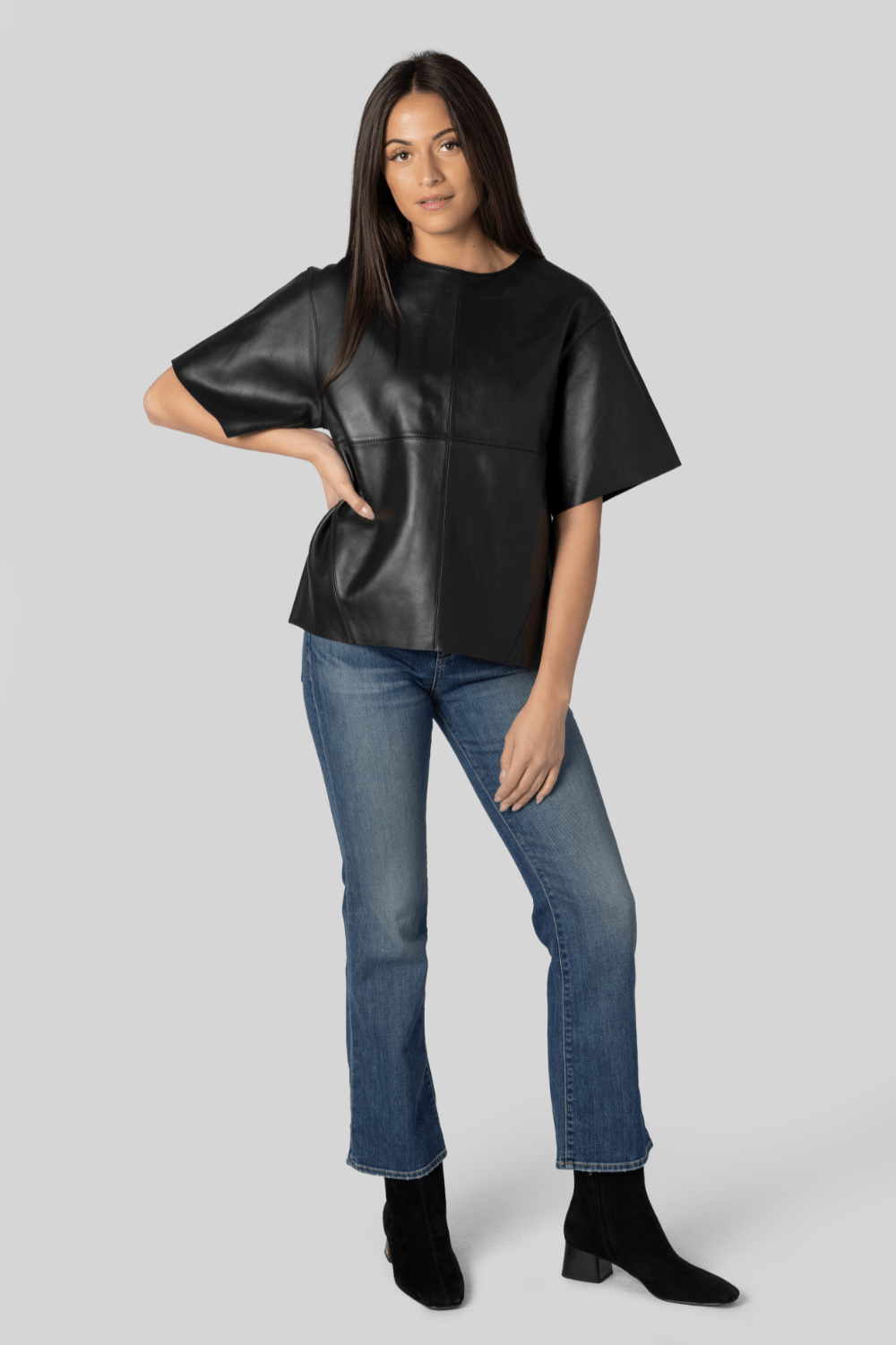 Frieda Leather Top - Soeur