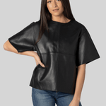 Frieda Leather Top - Soeur