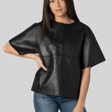 Frieda Leather Top - Soeur
