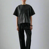 Frieda Leather Top - Soeur