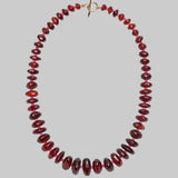 Garnet & Pink Sapphire 14k Gold Necklace - Lizzie Fortunato