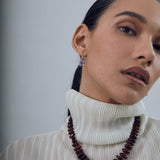Garnet & Pink Sapphire 14k Gold Necklace - Lizzie Fortunato