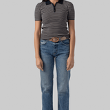 Gemmatta Stripe Polo - Nili Lotan