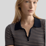 Gemmatta Stripe Polo - Nili Lotan
