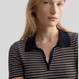 Gemmatta Stripe Polo - Nili Lotan