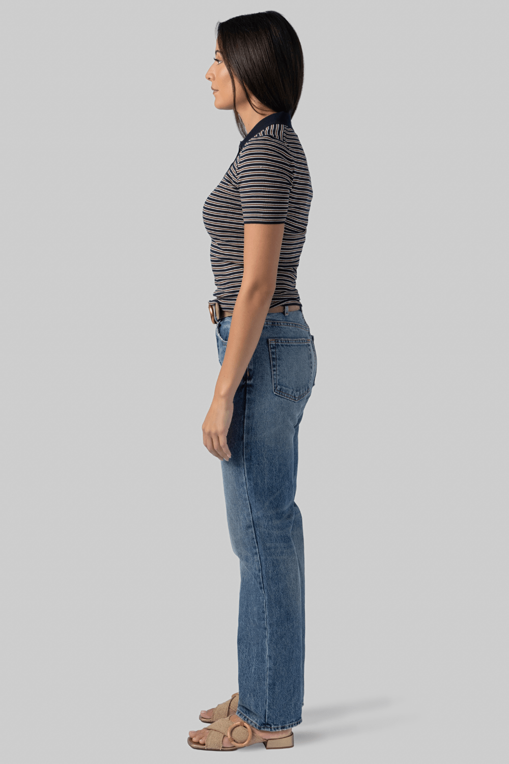 Gemmatta Stripe Polo - Nili Lotan