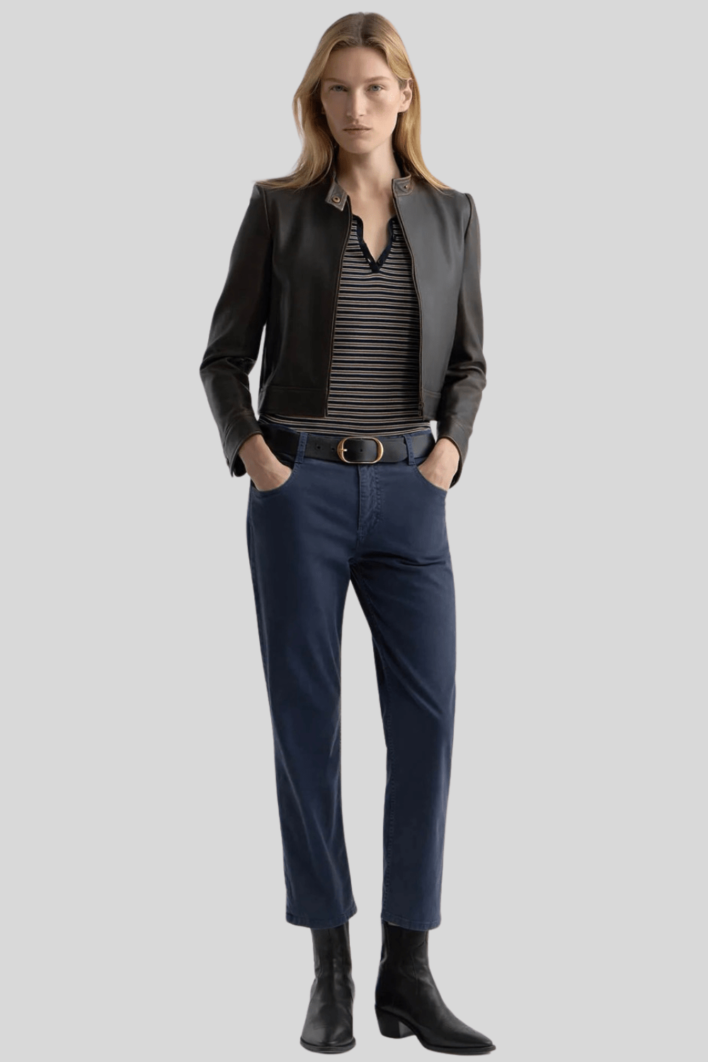 Gemmatta Stripe Polo - Nili Lotan