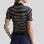 Gemmatta Stripe Polo - Nili Lotan