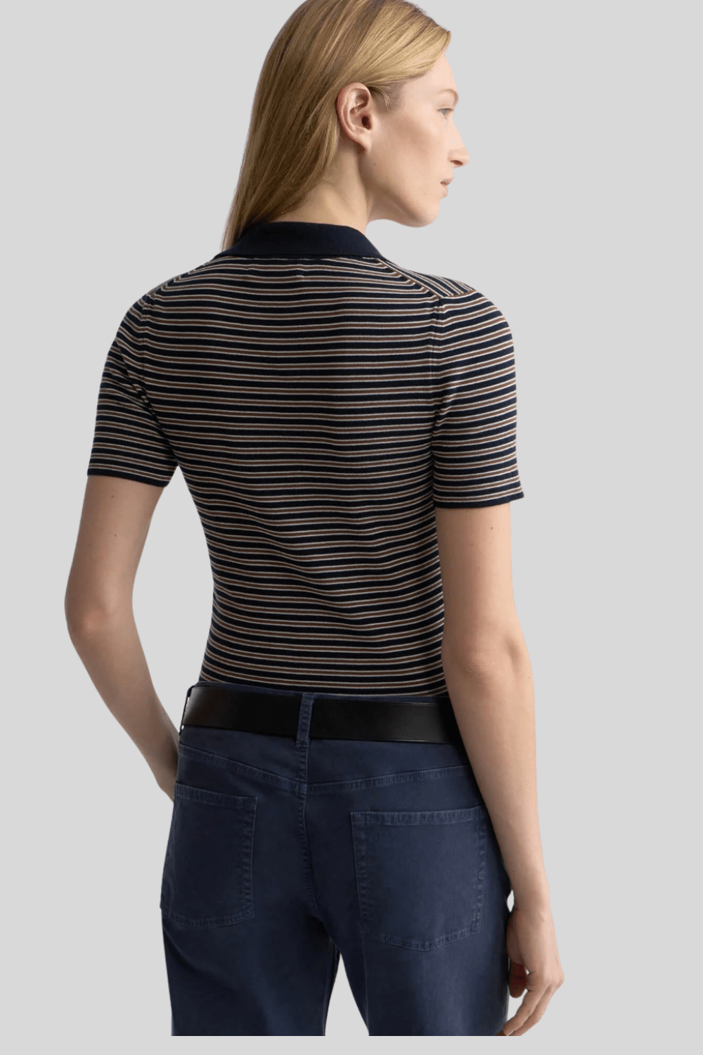 Gemmatta Stripe Polo - Nili Lotan