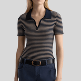 Gemmatta Stripe Polo - Nili Lotan