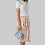 Goyza Mini Ocean Suede Purse - Yuzefi