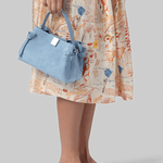 Goyza Mini Ocean Suede Purse - Yuzefi