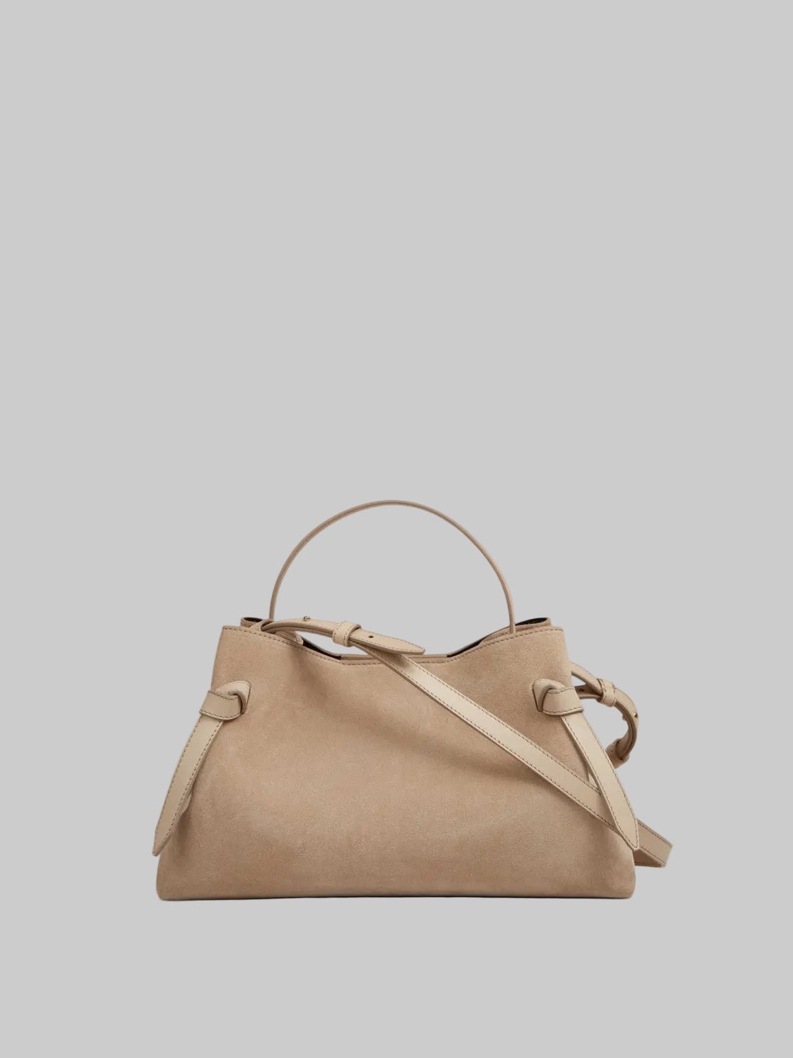 Goyza Mini Sand Suede Purse - Yuzefi