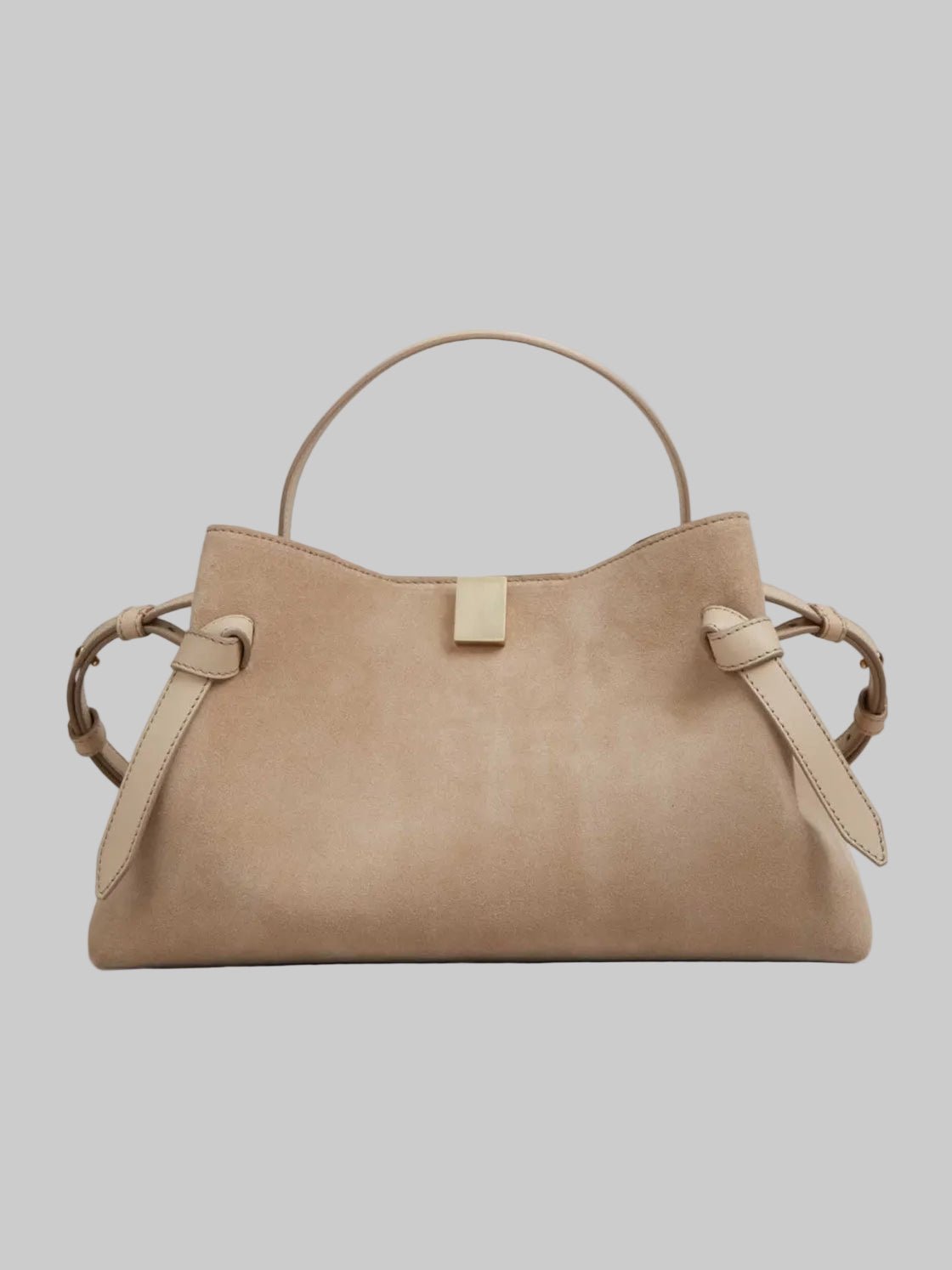 Goyza Mini Sand Suede Purse - Yuzefi