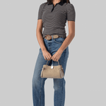 Goyza Mini Sand Suede Purse - Yuzefi