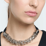 Grid Chain Necklace w/Rib - Plan C