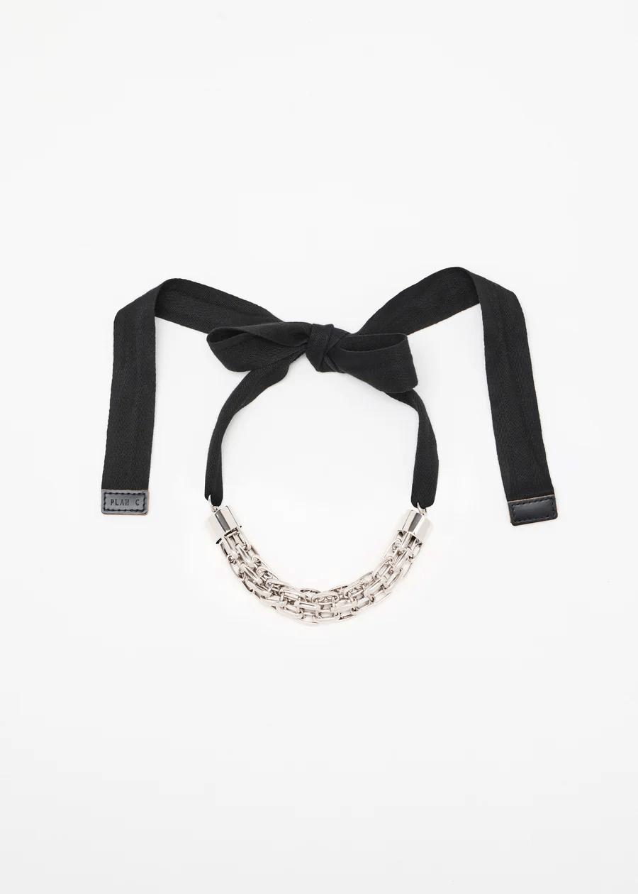 Grid Chain Necklace w/Rib - Plan C