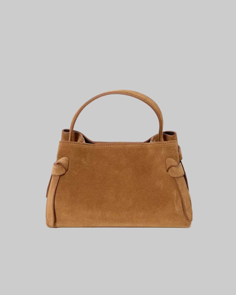 Gyoza Mini Cognac Suede - Yuzefi