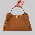 Gyoza Mini Cognac Suede - Yuzefi