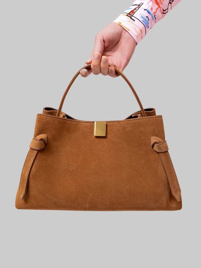 Gyoza Mini Cognac Suede - Yuzefi