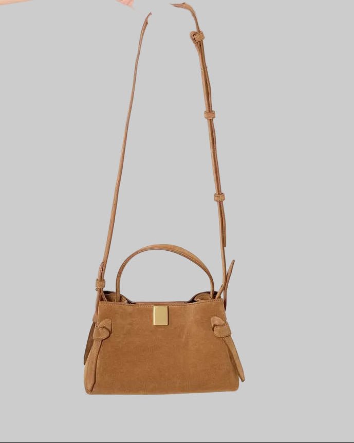 Gyoza Mini Cognac Suede - Yuzefi
