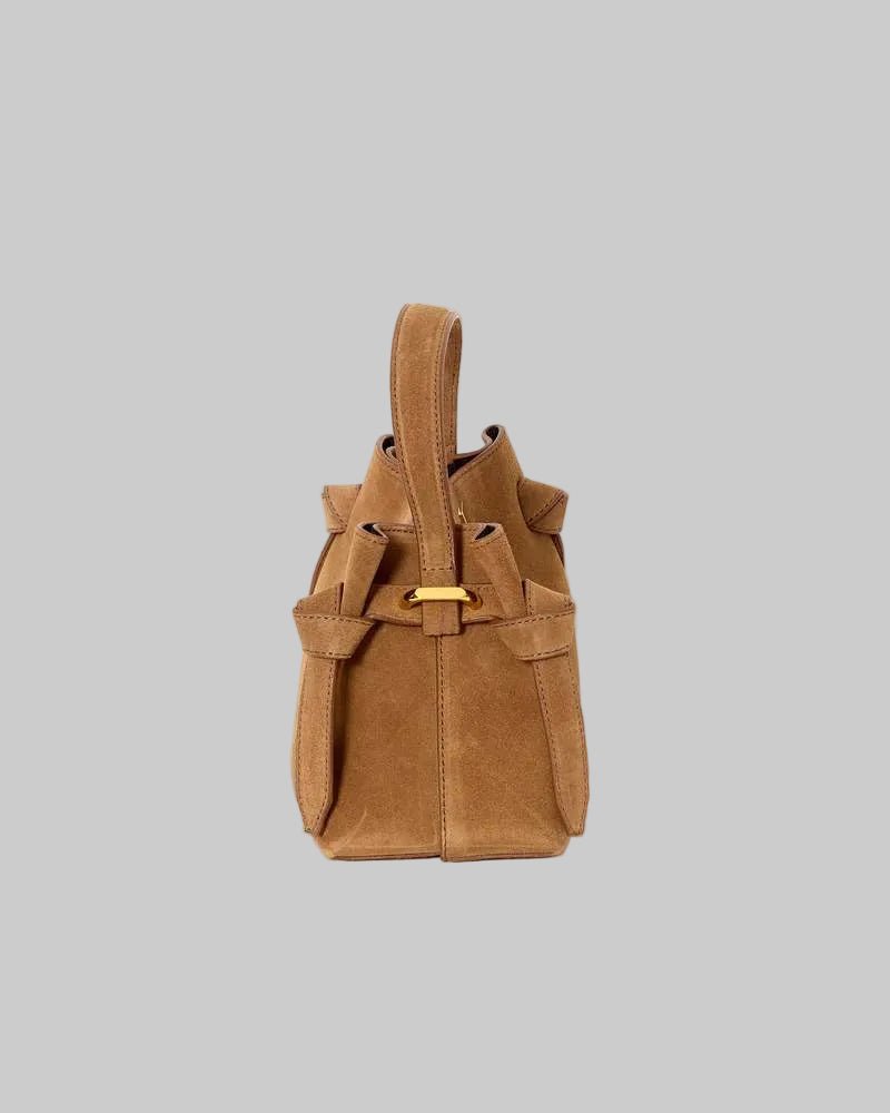 Gyoza Mini Cognac Suede - Yuzefi