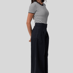 Hettie Stripe Silk T-Shirt - Nili Lotan