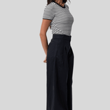 Hettie Stripe Silk T-Shirt - Nili Lotan