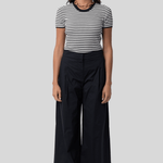 Hettie Stripe Silk T-Shirt - Nili Lotan