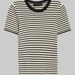 Hettie Stripe Silk T-Shirt - Nili Lotan