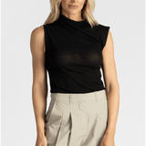 High - Neck Sleeveless Top - Gauchere