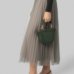 Hortensia Croco Olive Mini Bag - Wandler
