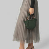 Hortensia Croco Olive Mini Bag - Wandler