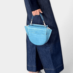 Hortensia Croco Sky Mini Bag - Wandler