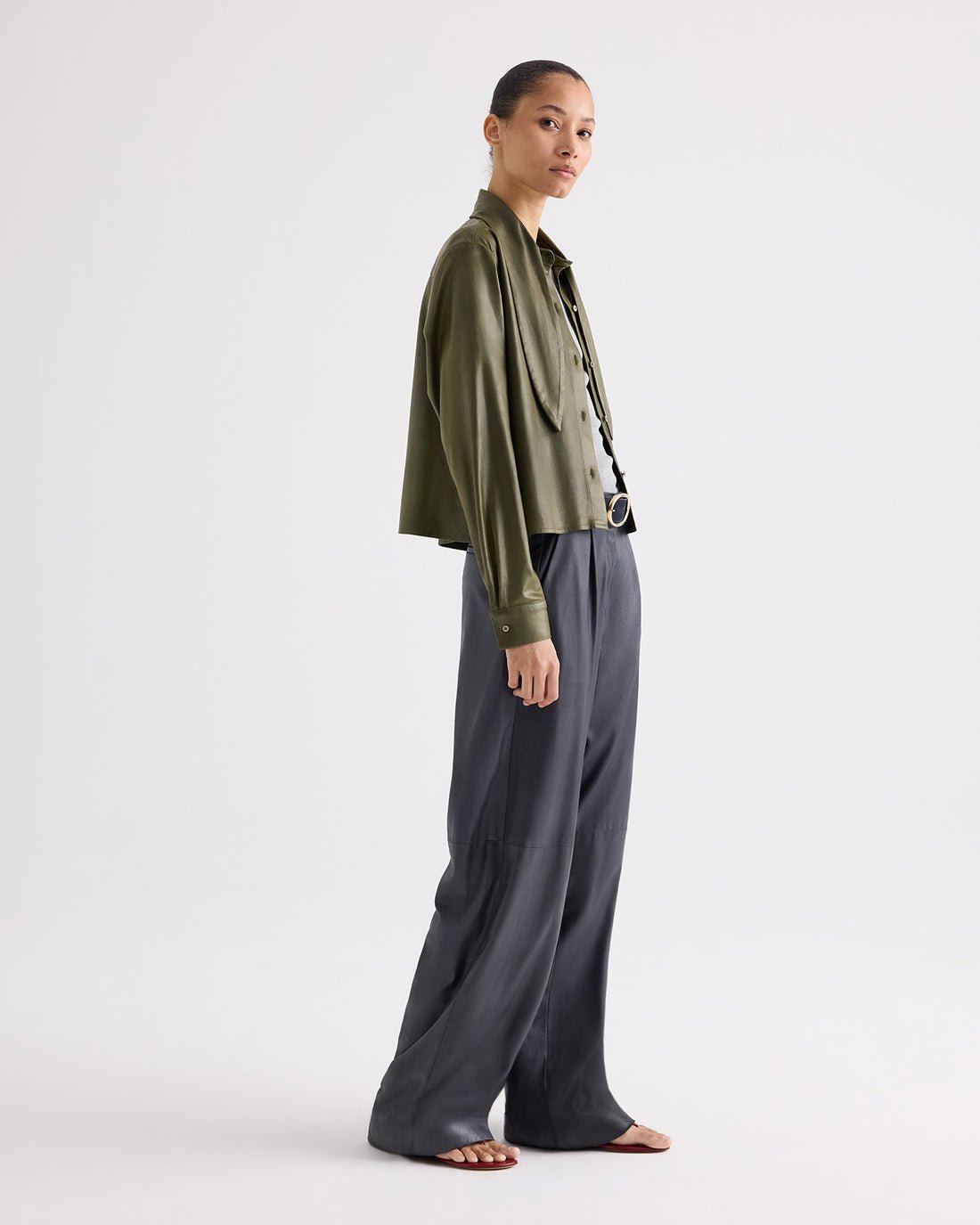 Hudson Street Paper Leather Pant - TWP