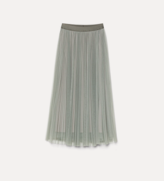 Stone Tulle Soleil Pliss Skirt