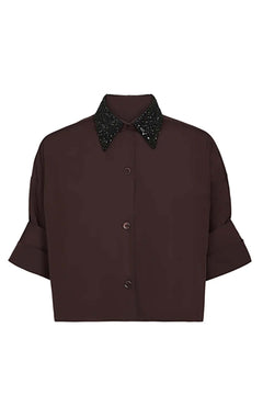 Next Ex with Crystal Collar Shirt