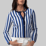 Iris Striped Knitted Jacket - Simkhai