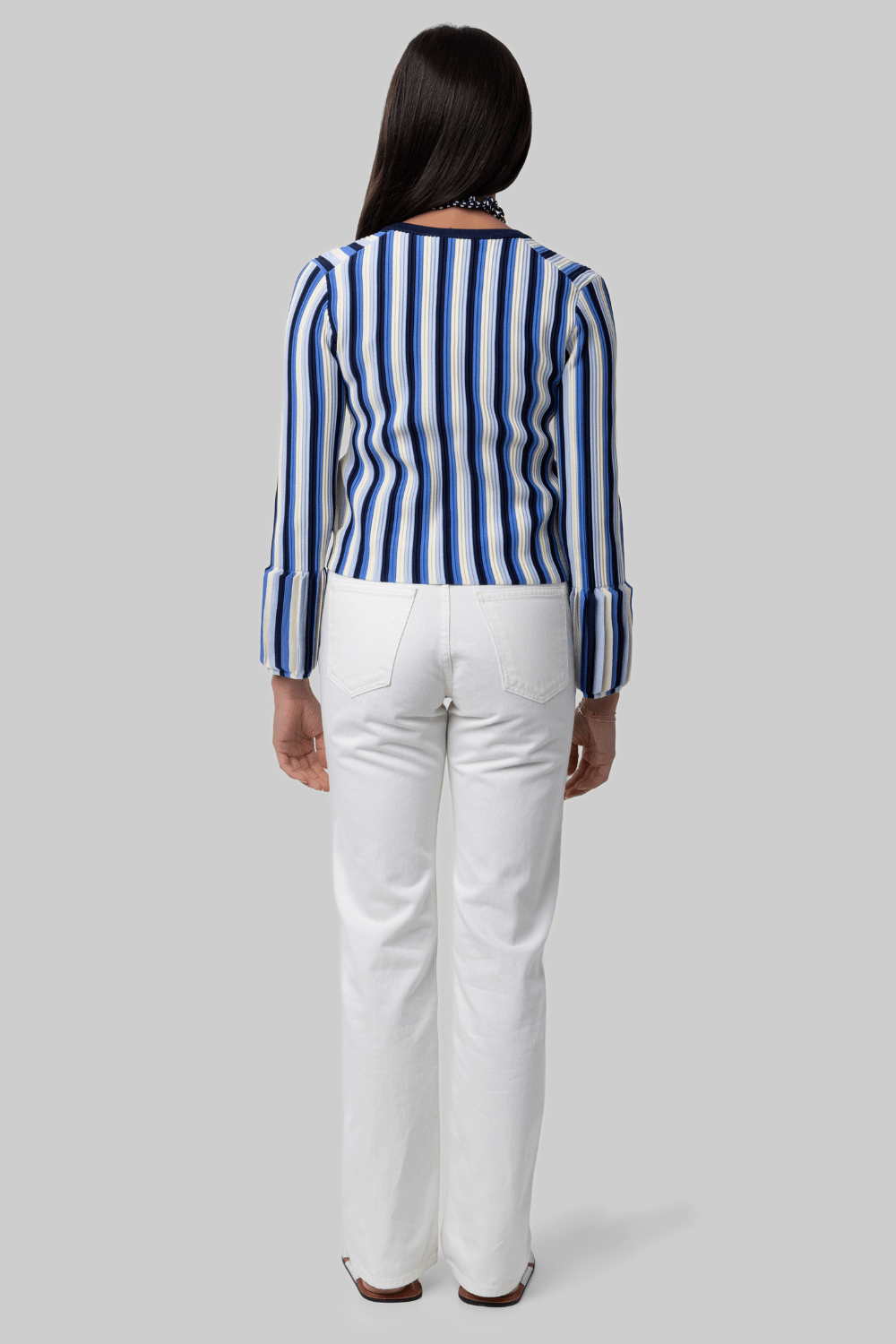 Iris Striped Knitted Jacket - Simkhai
