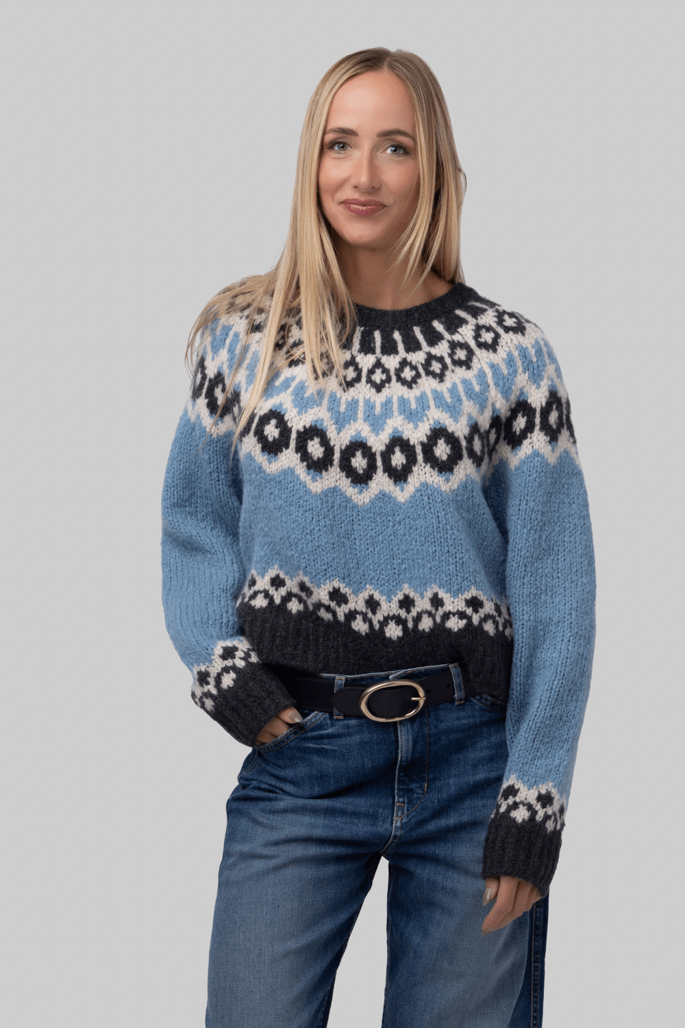 Isaline Fair Isle Sweater - Nili Lotan