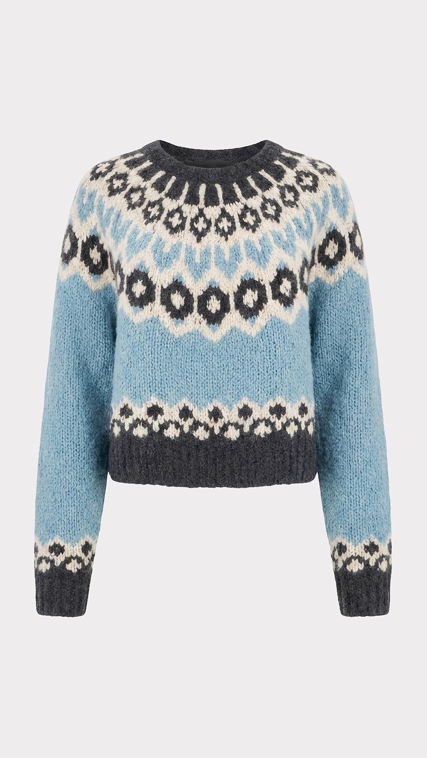 Isaline Fair Isle Sweater - Nili Lotan