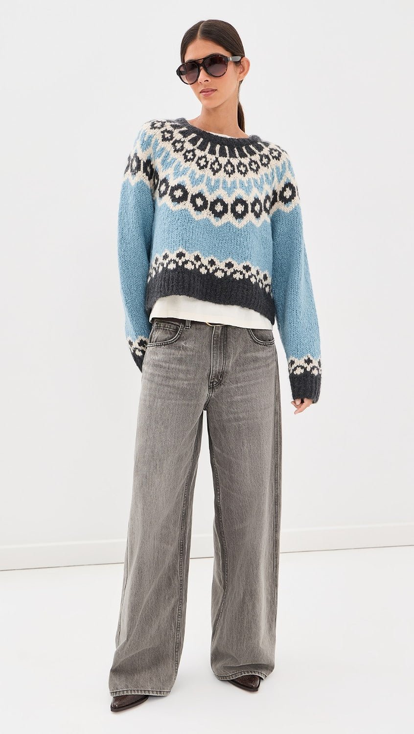 Isaline Fair Isle Sweater - Nili Lotan