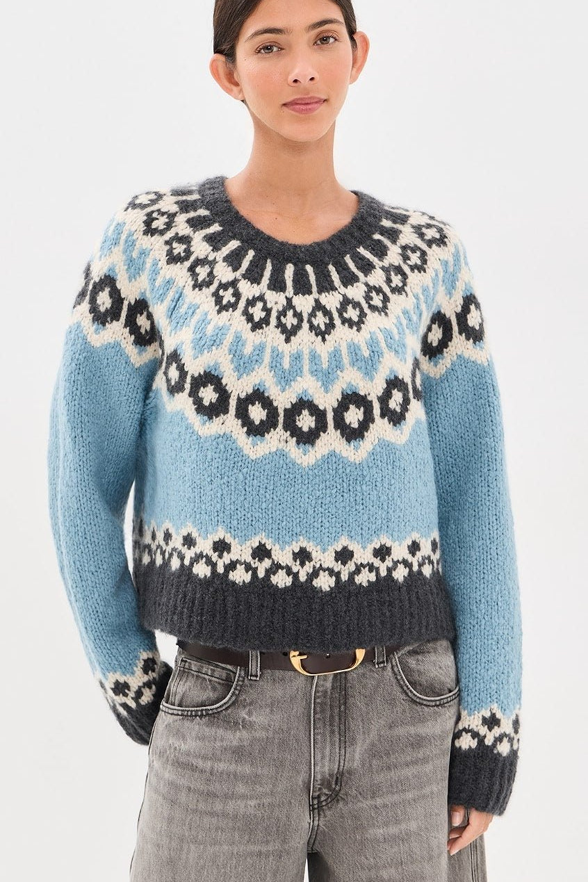 Isaline Fair Isle Sweater - Nili Lotan