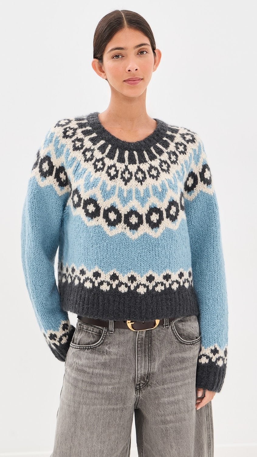 Isaline Fair Isle Sweater - Nili Lotan